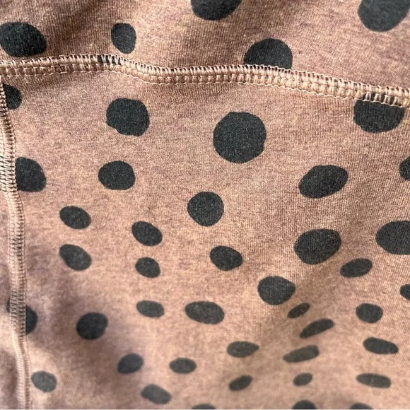 Pact Pure Active Polka Dot Organic Cotton Leggings In Brown & Black Sz M - Picture 6 of 12